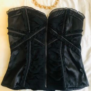 Bebe Sexy  black summery  corset ..